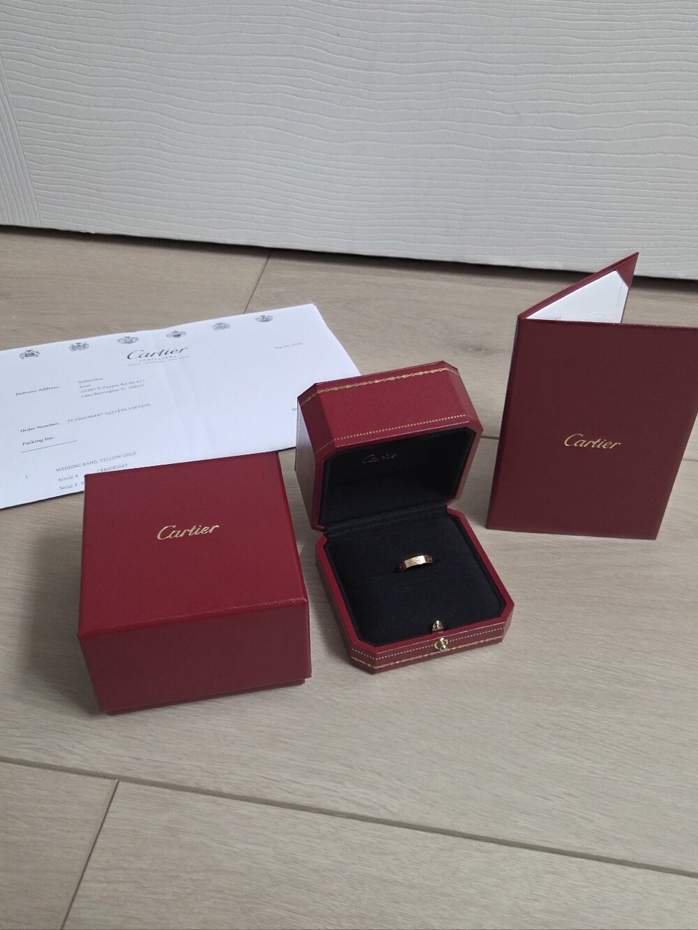 Cartier Yellow Gold Wedding Band Size 49